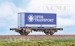 ACME 40516 - H0 - Flachwagen DFDS Transport, DSB, Ep. V